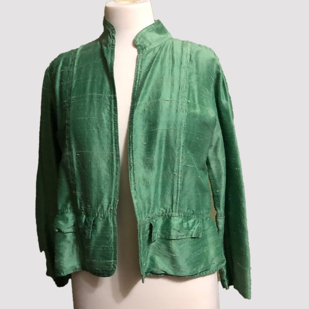 Chico's Women's Raw Silk Jacket